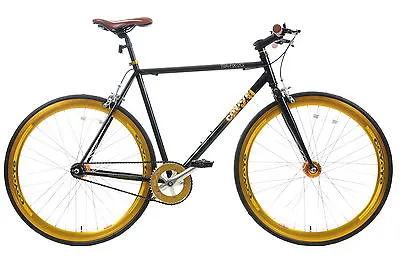 20"-700c COYOTE TRA-FIX FIXIE BIKE FLIP FLOP NEW STR8 HANDLEBAR BLK-GOLD V97992