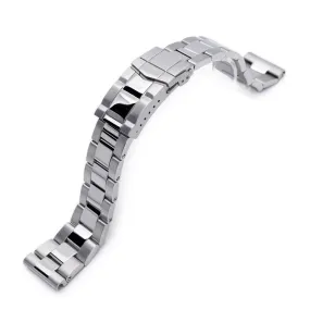 22mm Super-O Boyer Watch Band Universal Straight End, Brushed & Polished SUB Clasp