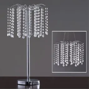 24" Acrylic Crystal Pendant Diamond Multipurpose Chandelier Wedding Party Centerpiece