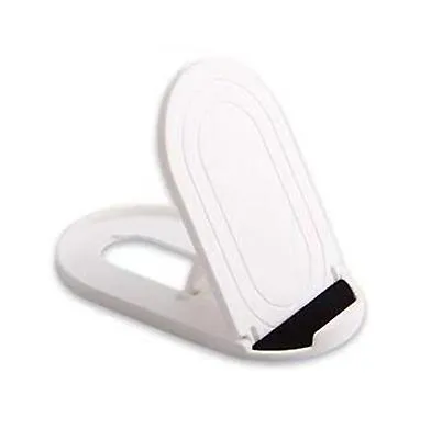 2Pcs gray Portable oval mobile phone stand, foldable desktop lazy stand AZ11787