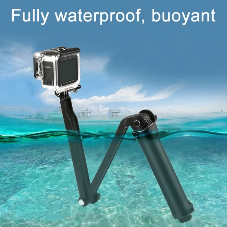 3-Way Monopod   Tripod   Grip Super Portable Magic Mount Selfie Stick for GoPro Hero12 Black / Hero11 /10 /9 /8 /7 /6 /5, Insta360 Ace / Ace Pro, DJI Osmo Action 4 and Other Action Cameras, Length of Extension: 20-62cm