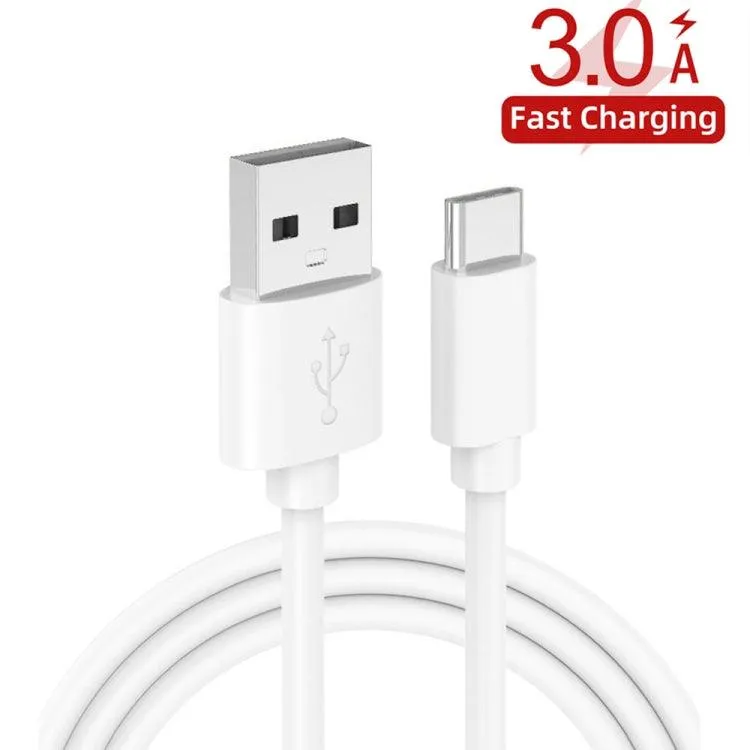 30W Quick Charge 3.0 4-Port USB Universal Travel Charger Set with 2-in-1 USB to USB-C Data Cable - EU Plug