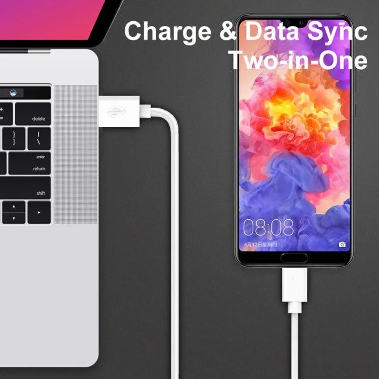 30W Quick Charge 3.0 4-Port USB Universal Travel Charger Set with 2-in-1 USB to USB-C Data Cable - EU Plug