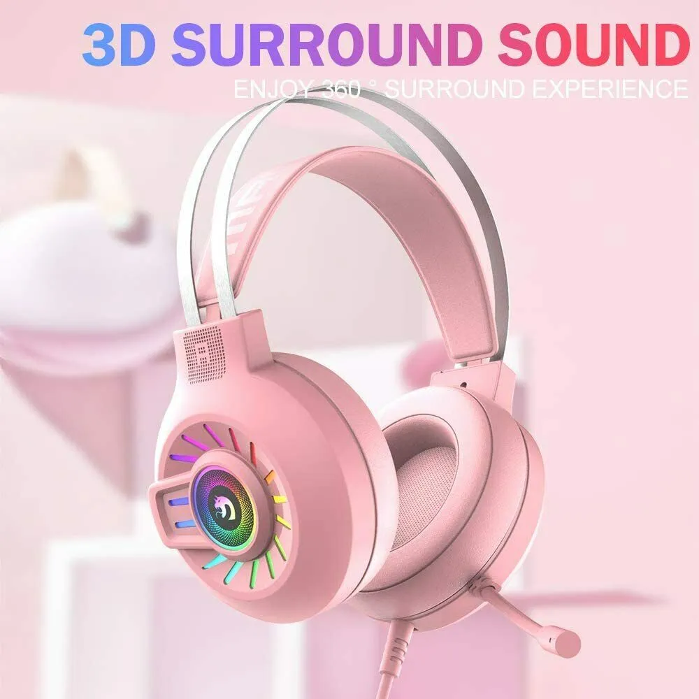 3.5mm Gaming Headset With Mic Headphone For PC Laptop USB