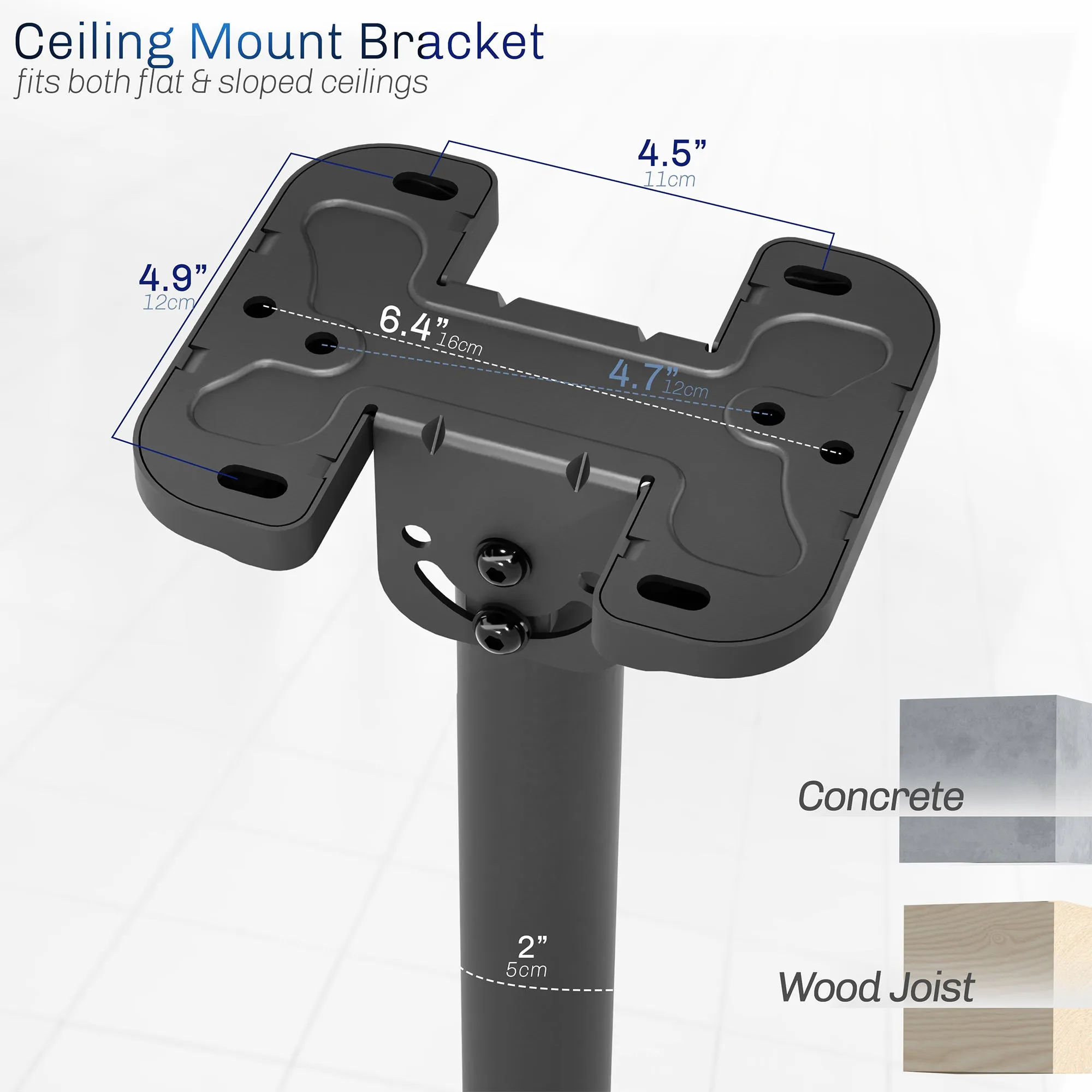 43” to 86” TV Ceiling Mount with Extension Pole