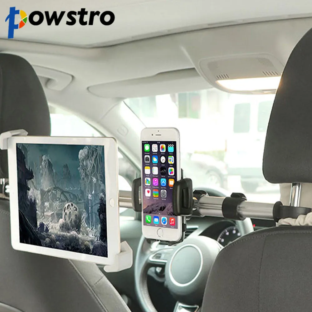 7-11" Aluminum Tablet Car Holder Car Back Seat Tablet Car Mount Stand Stents For iPad Mini 2 3 4 Air 2 For Samsung Xiaomi Kindle