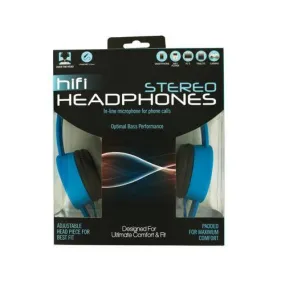 Adjustable Stereo Headphones with In-Line Microphone ( Case of 2 )