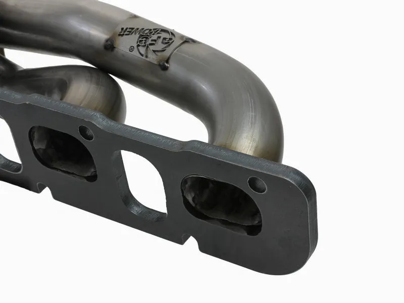 AFE Twisted Steel Shorty Headers (Raw Finish): 300 / Challenger / Charger 6.4L 392 & 6.2L Hellcat 2015 - 2023