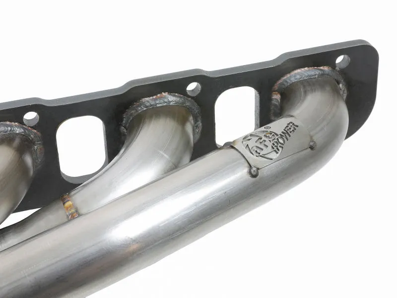 AFE Twisted Steel Shorty Headers (Raw Finish): 300 / Challenger / Charger 6.4L 392 & 6.2L Hellcat 2015 - 2023