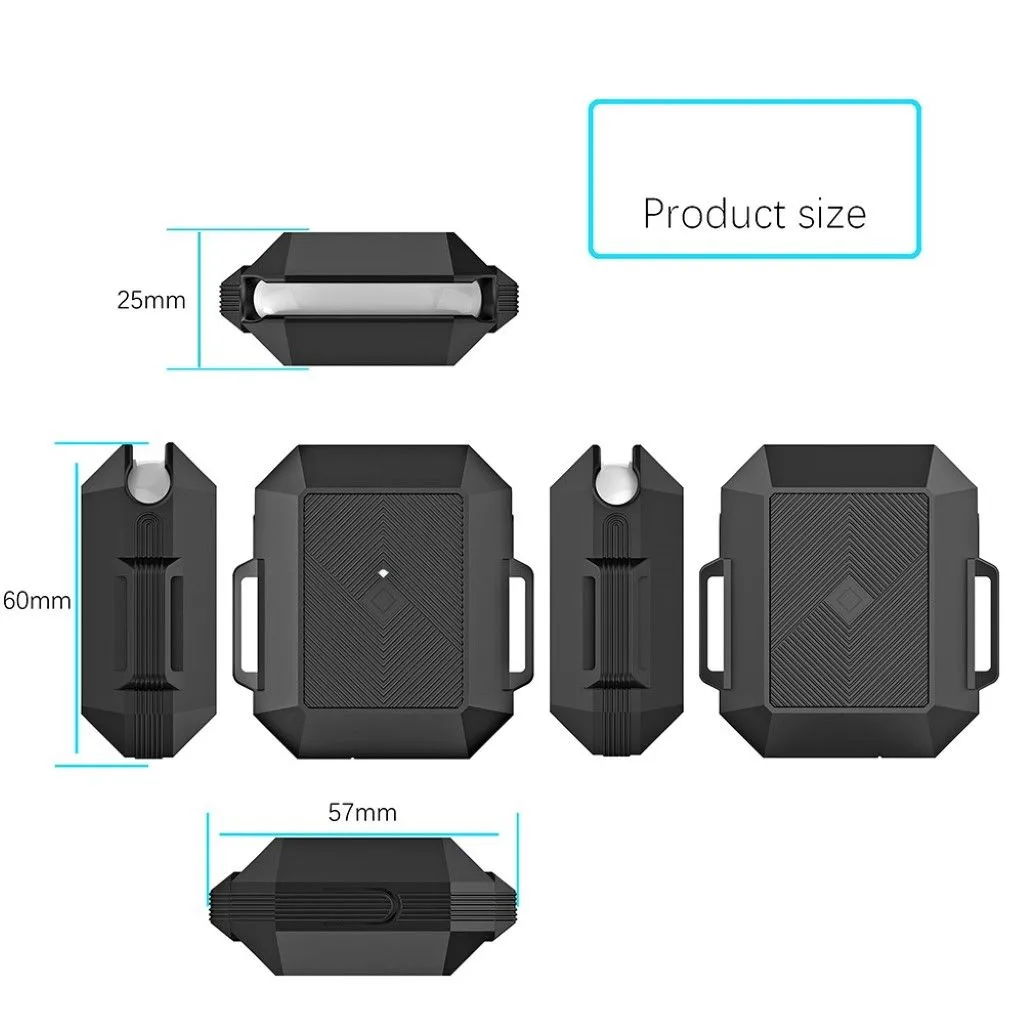 AirPods armor style case - Black