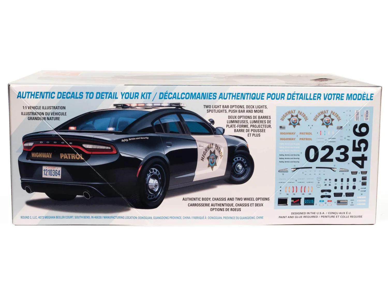 AMT 2021 Dodge Charger Police Pursuit 1/25 Model Kit