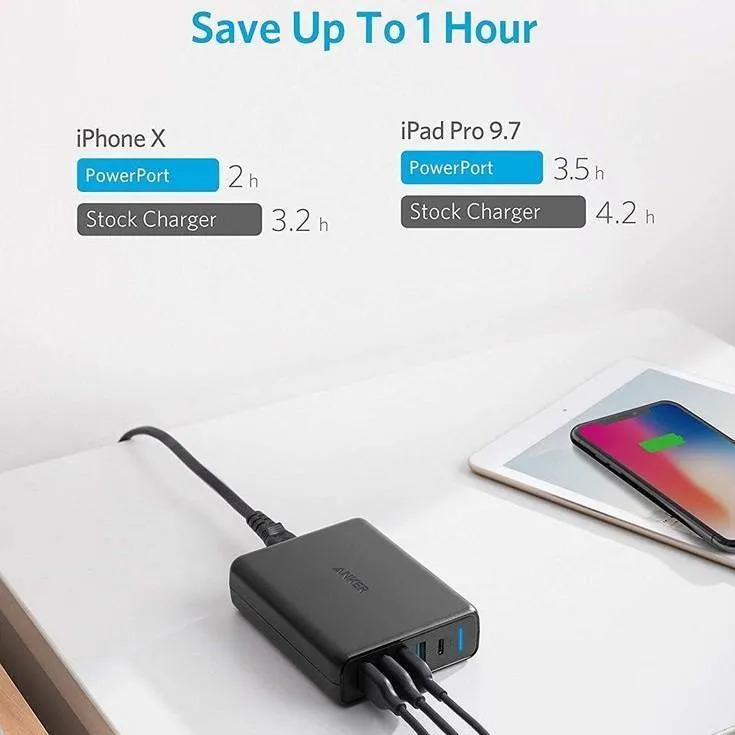 Anker PowerPort I PD with 1PD and 4 PIQ Wall Charger