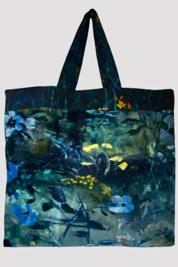 Arcadia Velvet Shopper Bag