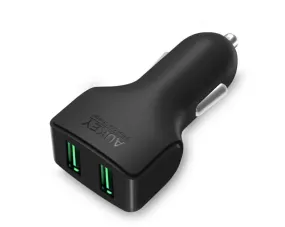 Aukey Compact Dual-Port Car Charger with AiPower