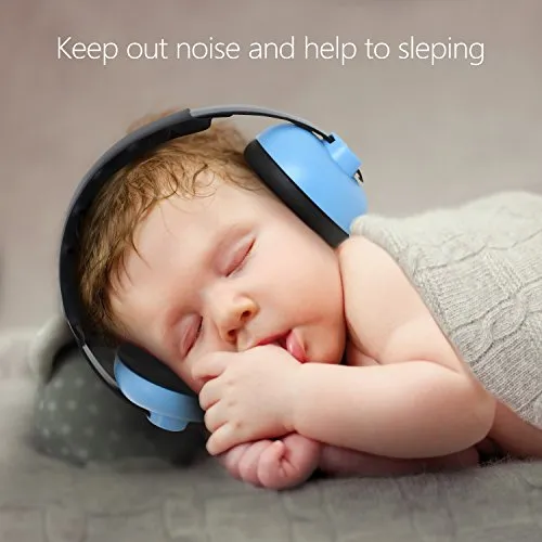 Baby Ear Protection Noise Cancelling Headphones for Babies for 3 Months to 3 Years (Blue)