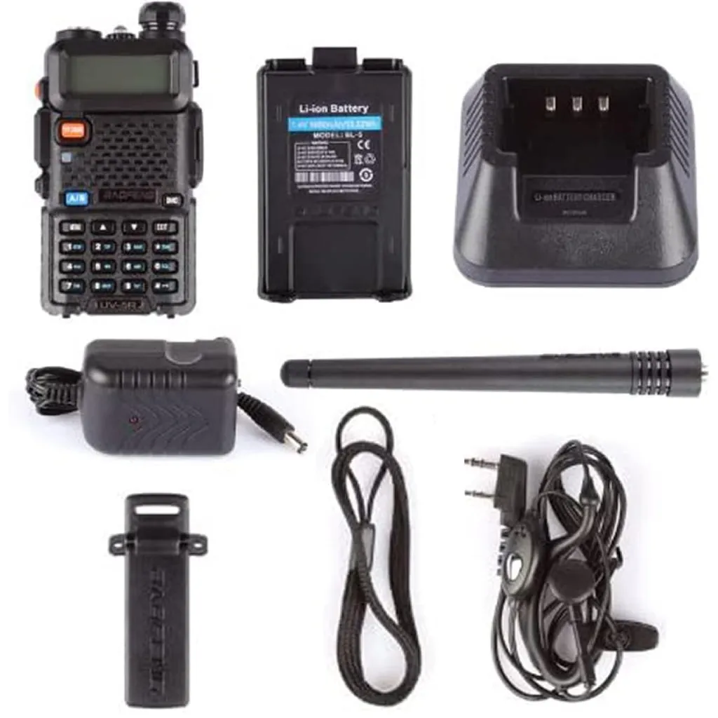 BaoFeng UV-5R 5W Dual Band (VHF/UHF) Analog Portable Two-Way Radio