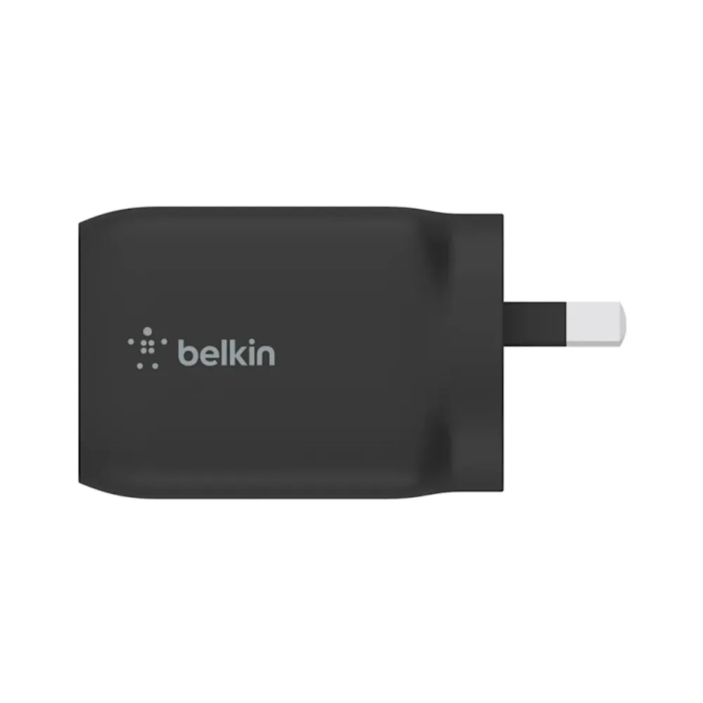 Belkin BOOST UP Dual USB-C Wall Charger GaN Technology 65W with PPS Black