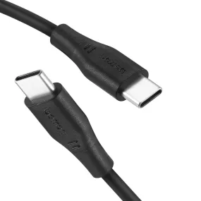 Betron USB-C To Type C Cable, Fast Charge Data Transfer Heavy Duty - 0.5 m, 1 m, 2 m, Black or White