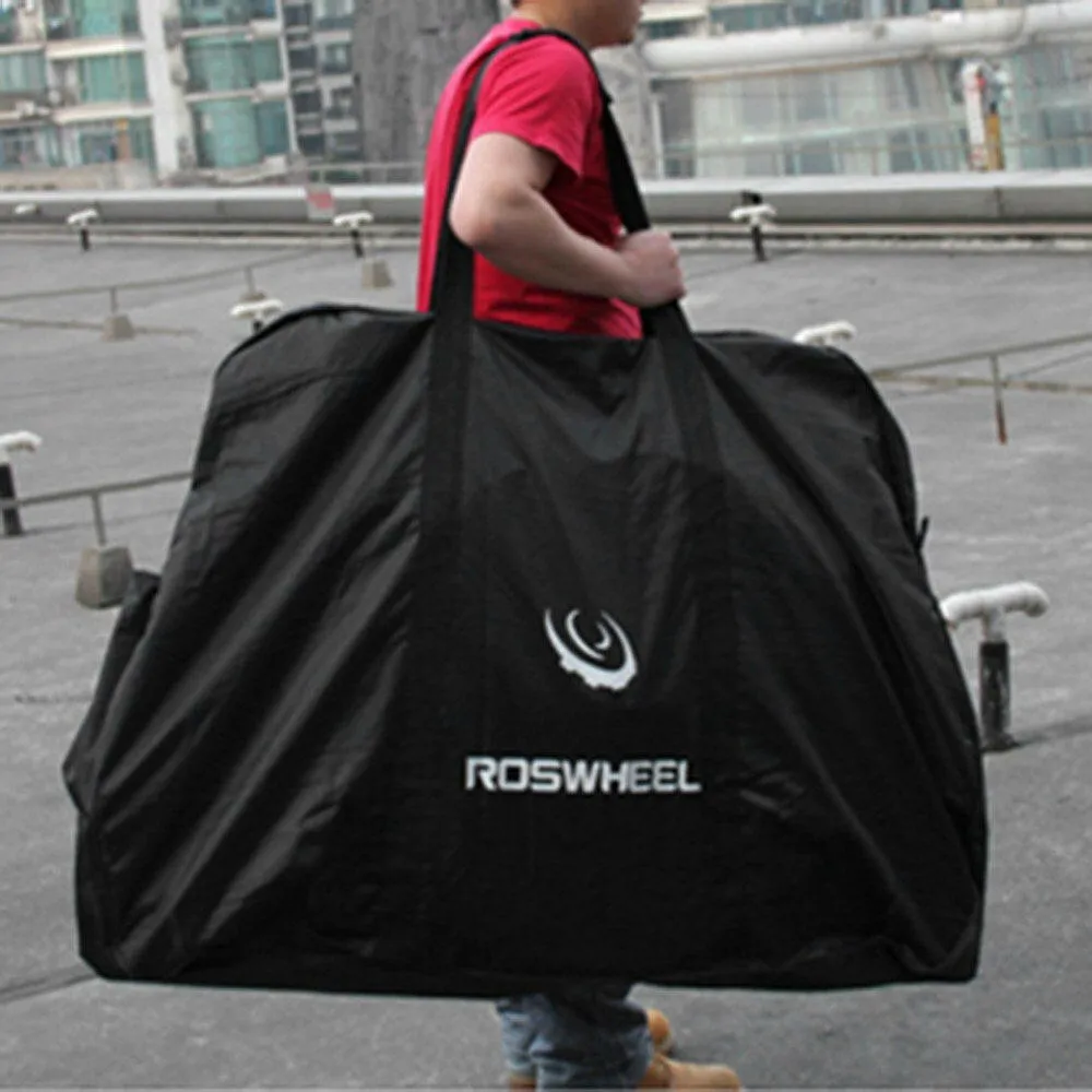 Bike Travel Case Transport Bag Carrier Bag Mountain Road Bike Carrying Case with Fork Protector