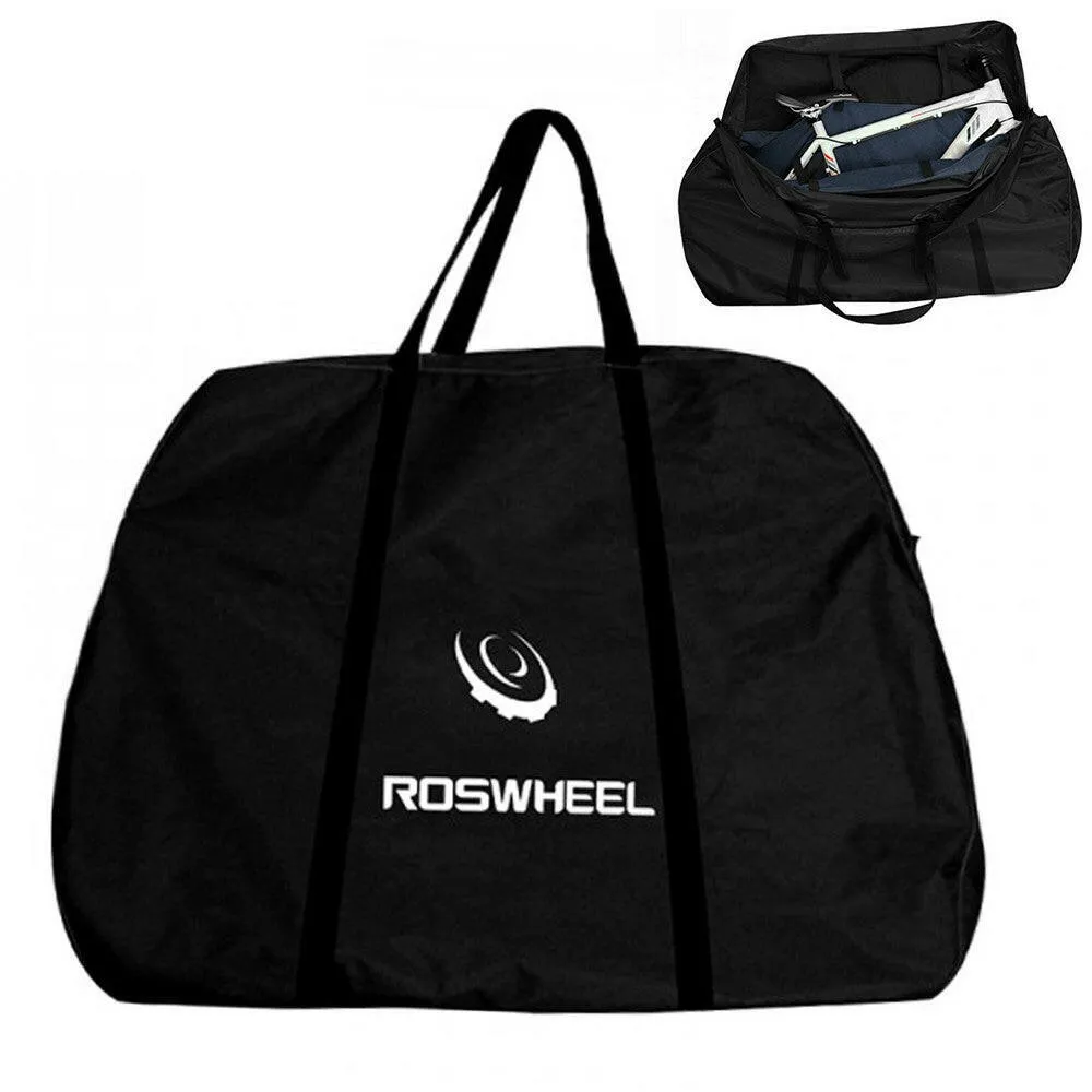 Bike Travel Case Transport Bag Carrier Bag Mountain Road Bike Carrying Case with Fork Protector