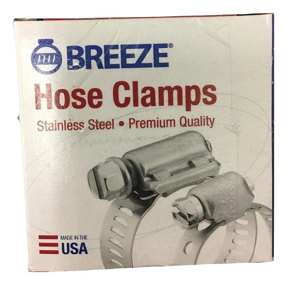 Breeze Constant-Torque 1 1/4 - 2 1/8 Inch Range, 5/8" 304 SS Band CT200LSS | 10 PACK