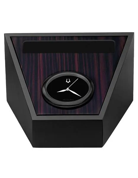 Bulova Executive Desk Clock  - Smart Phone Holder or Business Card Holder