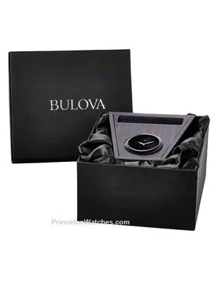 Bulova Executive Desk Clock  - Smart Phone Holder or Business Card Holder