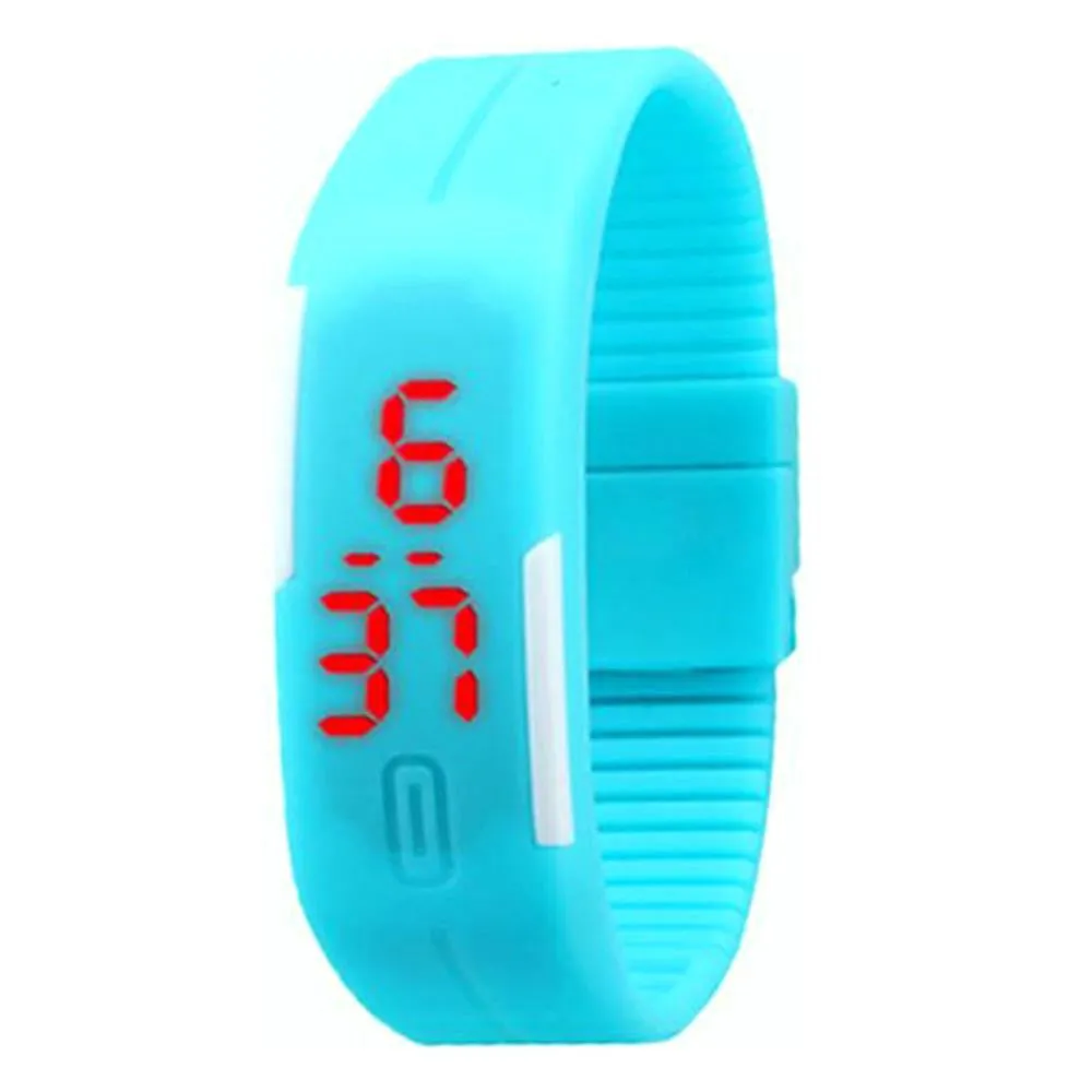 Candy Color Watch Rubber LED kids Watches Date Bracelet Digital Sports Wristwatch for student