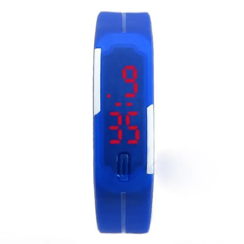 Candy Color Watch Rubber LED kids Watches Date Bracelet Digital Sports Wristwatch for student