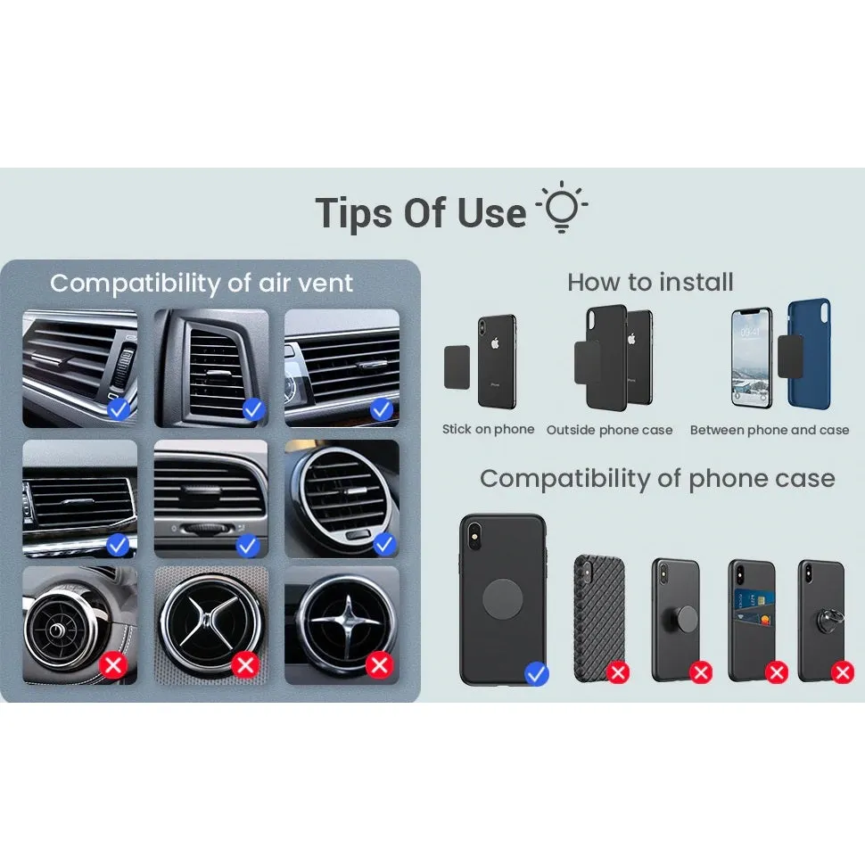 Car Mount Magnetic Phone Air Vent