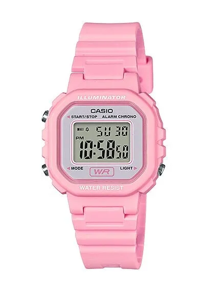 CASIO KIDS DIGITAL WATCH PINK RESIN LA20WH-4A1