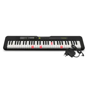 Casio LK-S250-FA 61 Keys Slim Lighting Digital Piano Keyboard with Adapter, Chordana Play App Support, Tones, Rhythms, and Auto-Accompaniment (Black)