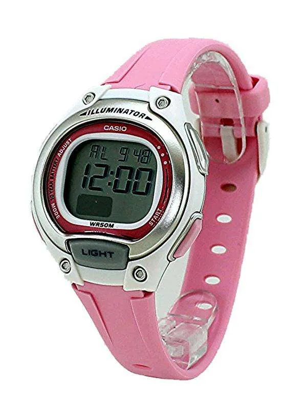 Casio LW-203-4AVDF Digital Pink Resin Strap Watch for Women