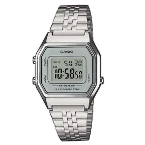 Casio Vintage LA680WA-7DF Silver Stainless  Watch for Women