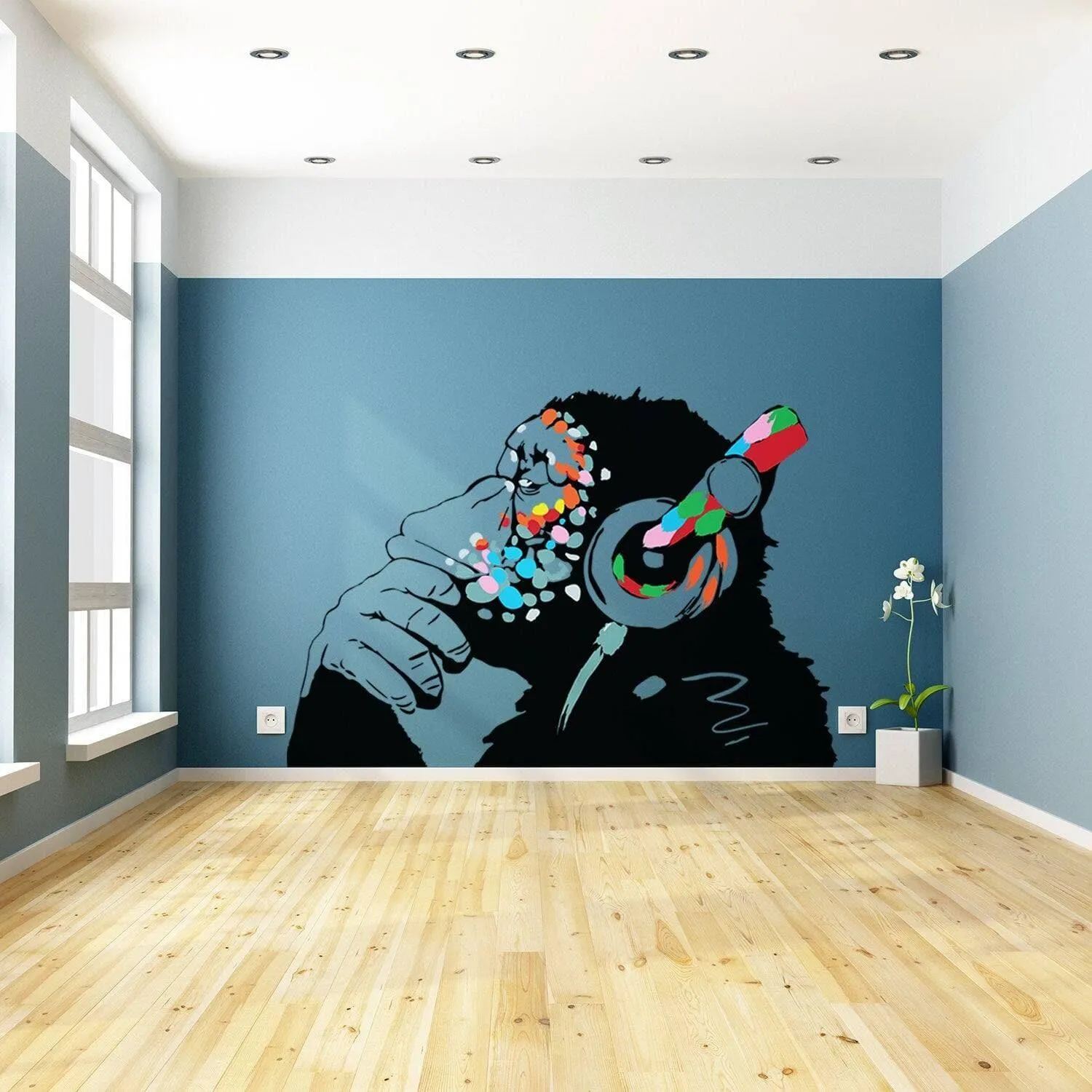 Charming Chimp Wall Decal, Vinyl Sticker for Home Décor