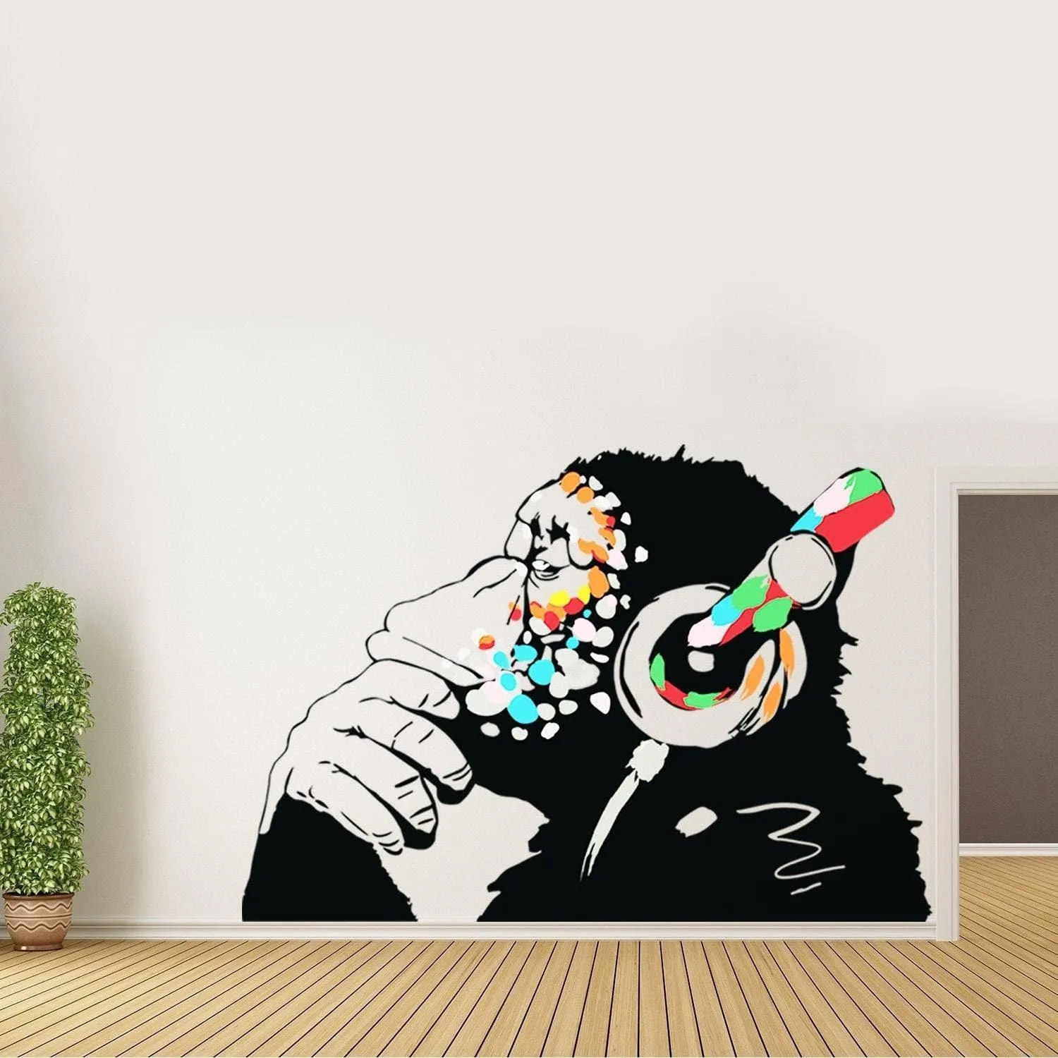 Charming Chimp Wall Decal, Vinyl Sticker for Home Décor