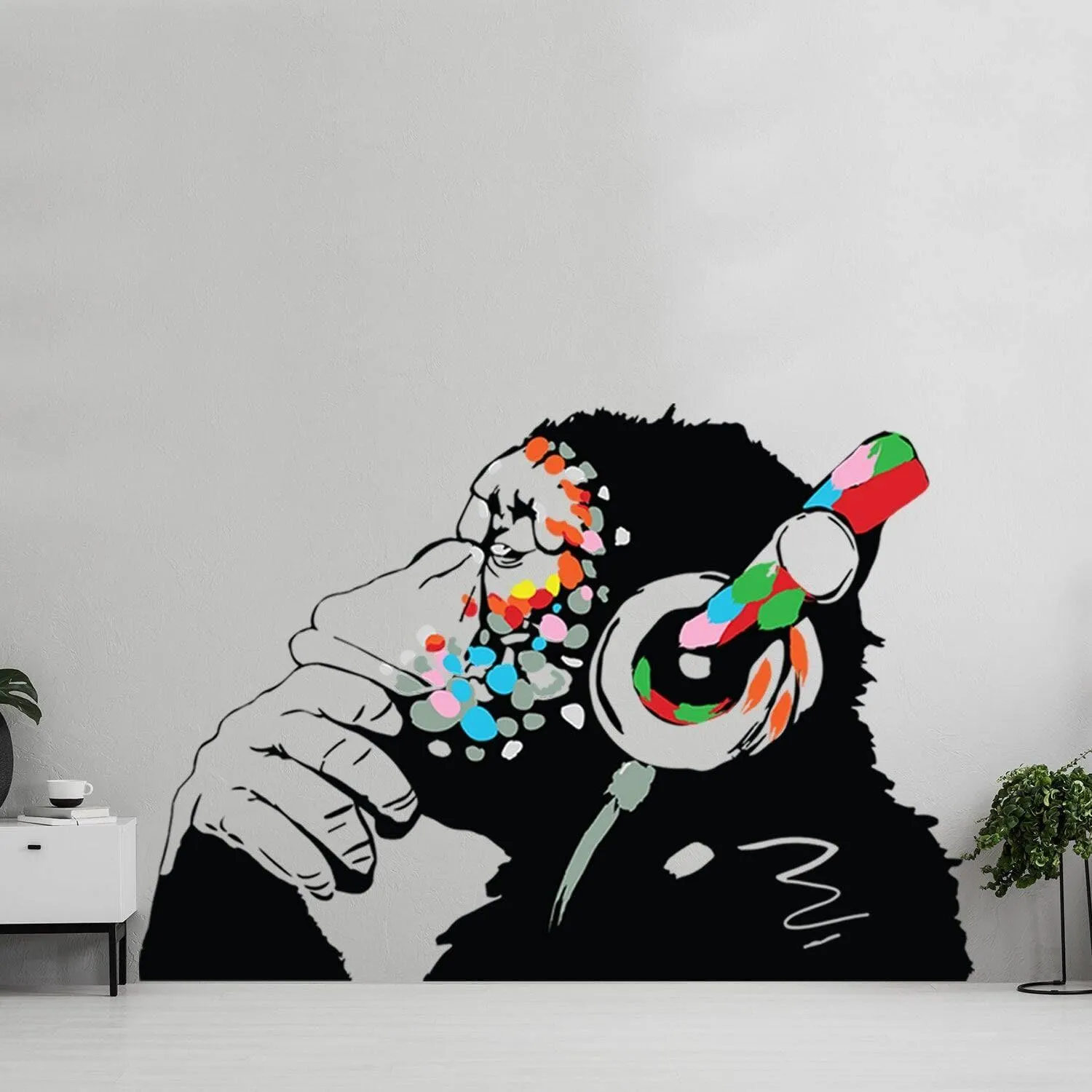 Charming Chimp Wall Decal, Vinyl Sticker for Home Décor