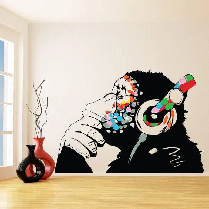 Charming Chimp Wall Decal, Vinyl Sticker for Home Décor