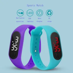 Children Watch Led Sports Kids Watches Men Women PU Electronic Digital Clock Bracelet Wristwatches For Boys And Girls Reloj Nino