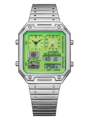 CITIZEN COLLECTION RECORD LABEL THERMO SENSOR ANA-DIGI TEMP JG2120-65W TIC TAC MODEL LIMITED EDITION JAPAN MOV'T JDM