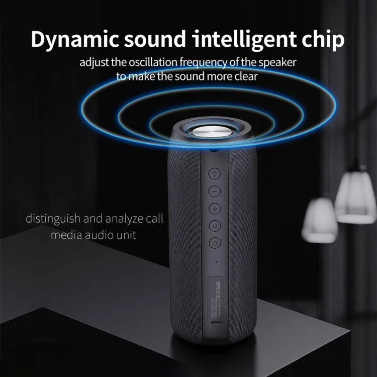 Compact Wireless Stereo Speaker with Built-in Mic, Hands-Free Calling, and Multiple Playback Options