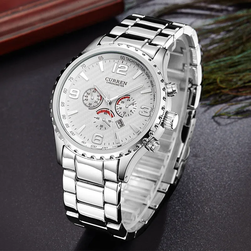 CURREN Brand Top Luxury Full Steel Men Watches Men Business Quartz Watch Auto Date Waterproof Relogio Masculino Relojes Hombre