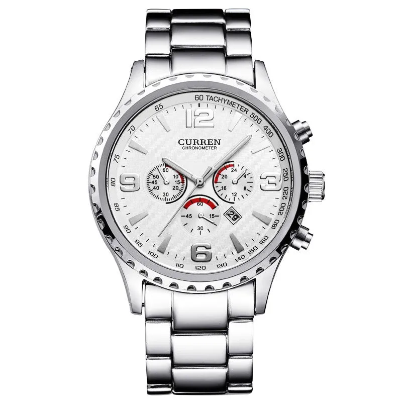 CURREN Brand Top Luxury Full Steel Men Watches Men Business Quartz Watch Auto Date Waterproof Relogio Masculino Relojes Hombre