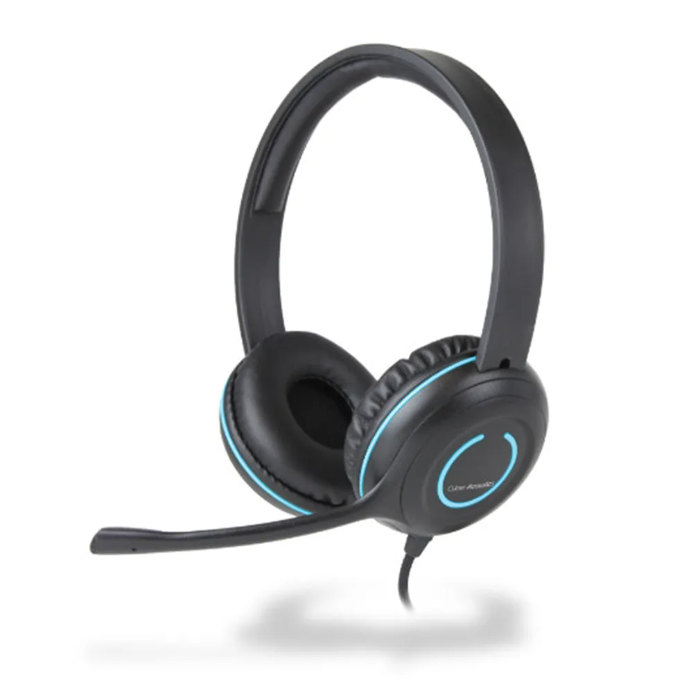 Cyber Acoustics - AC-5008 USB Stereo Headset by Level Up Desks