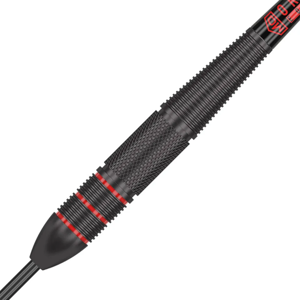 Dart World Charger Black Coated Steel Tip Darts - 23gm