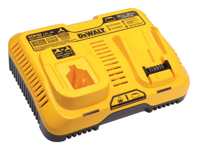 DeWalt DCB103 Lithium-Ion Dual Battery Charger, 12 Volts