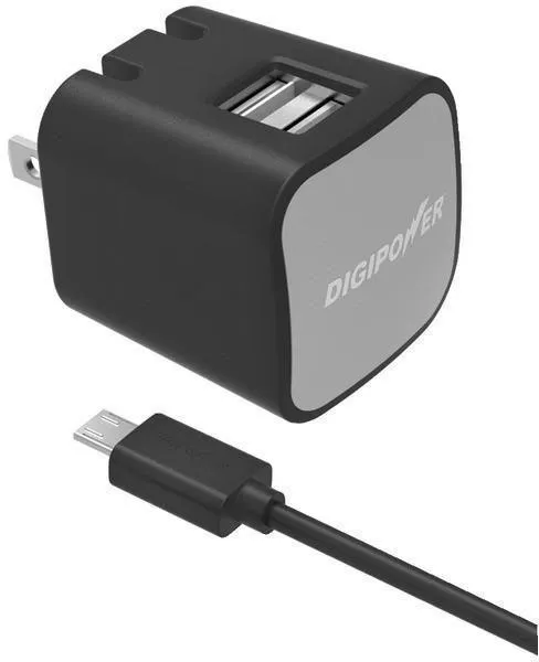 DIGIPOWER IS-AC2DM InstaSense 2.4-Amp Dual-Port USB Wall Charger