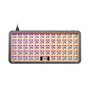 DNA59 50% Kit Custom Mechanical Keyboard Kit PCB CASE hot swappable switch with RGB switch led support lighting effects 1U