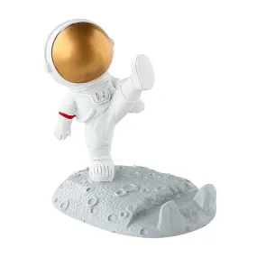 FancyDressWale Astronaut Mobile Phone Holder Desktop Decoration – Space-Themed Desk Accessory Kick up