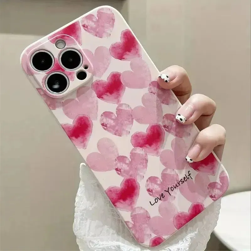 Fashion Rainbow Heart Phone Case (For iPhones)